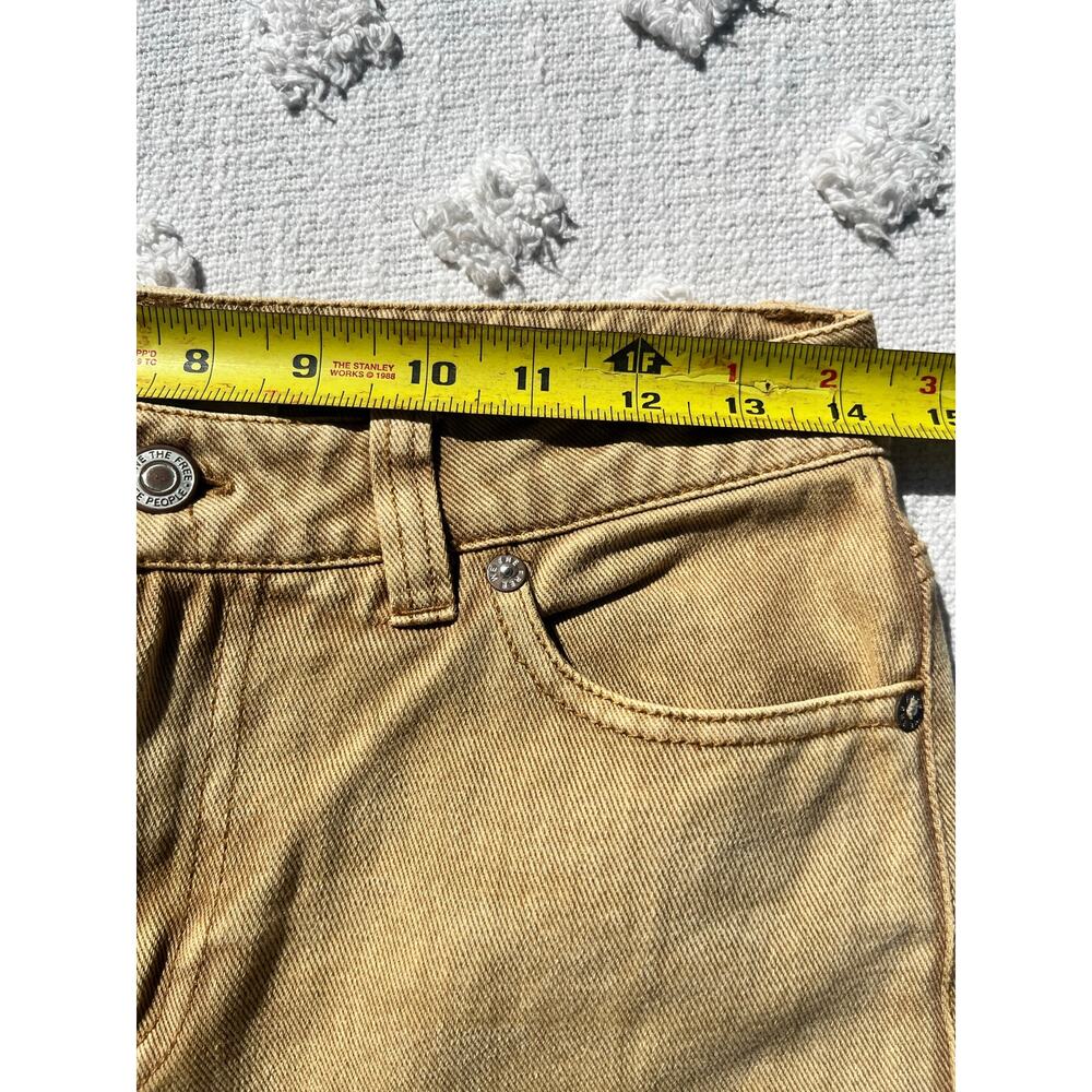 Free People Golden Vibes Crop Jeans Embroidered Western Boho Festival Artsy - Picture 8 of 9